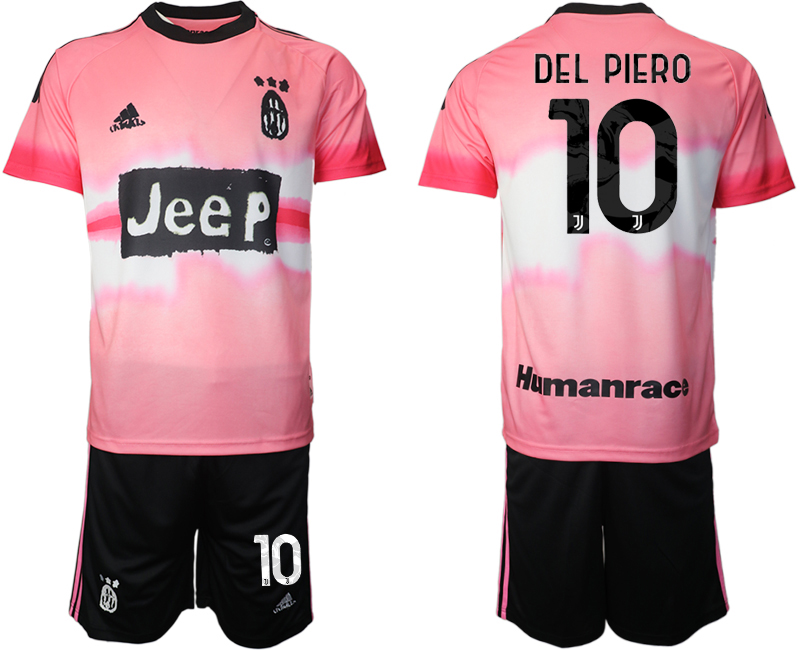 Men 2021 Juventus adidas Human Race #10 pink soccer jerseys->france jersey->Soccer Country Jersey